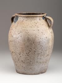 A Cobalt Decorated Eight-Gallon Stoneware Jar
