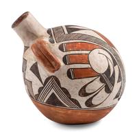 Acoma Painted Pottery Canteen