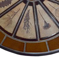 A Tile and Wood Coffee Table by Roger Capron 40.5" W x 36" D x 12" H — France, Circa 1960