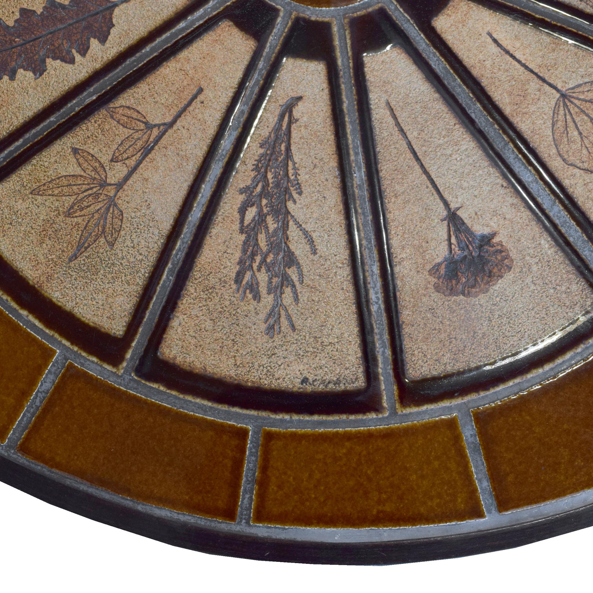 A Tile and Wood Coffee Table by Roger Capron 40.5" W x 36" D x 12" H — France, Circa 1960