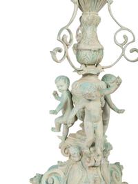 A Pair of Neoclassical Style Patinated Cast Metal or Bronze Urns