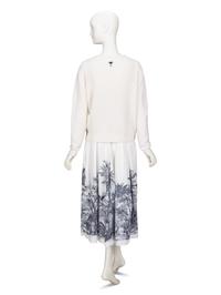 Christian Dior, Embroidered Sweater & Printed Skirt