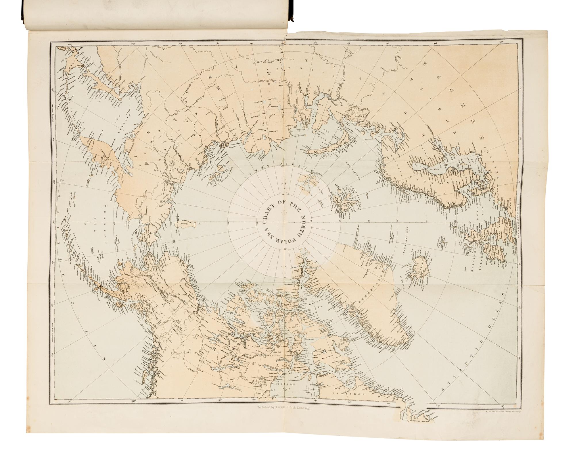 SMITH, David Murray (1865-1952). Arctic Expeditions from British and Foreign Shores from the Earliest Times to the Expedition of 1875-76 . Edinburgh: Thomas C. Jack, Grange Publishing Works, 1877.