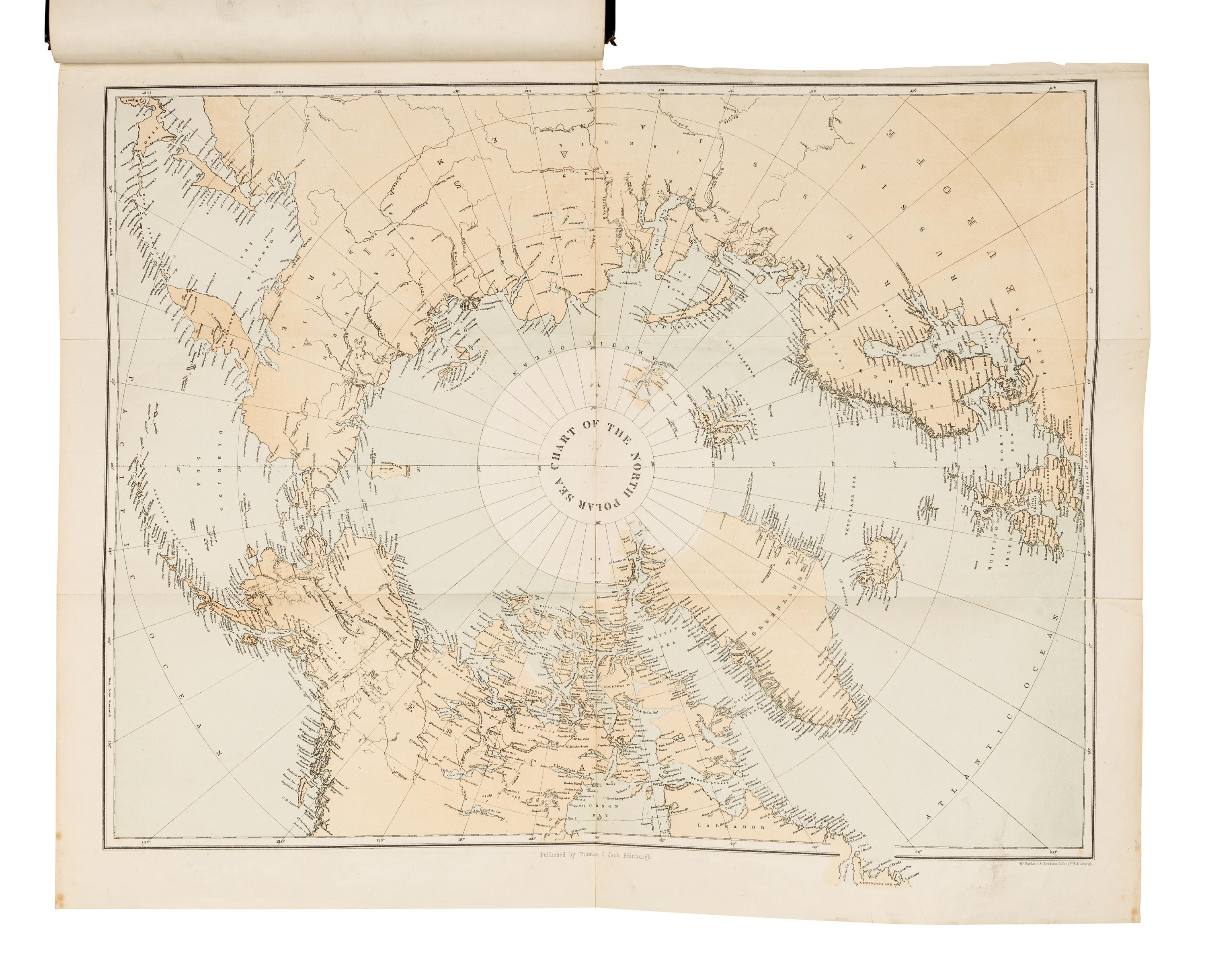SMITH, David Murray (1865-1952). Arctic Expeditions from British and Foreign Shores from the Earliest Times to the Expedition of 1875-76 . Edinburgh: Thomas C. Jack, Grange Publishing Works, 1877.