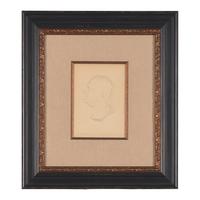 An Embossed Paper Profile Bust of Benjamin Franklin