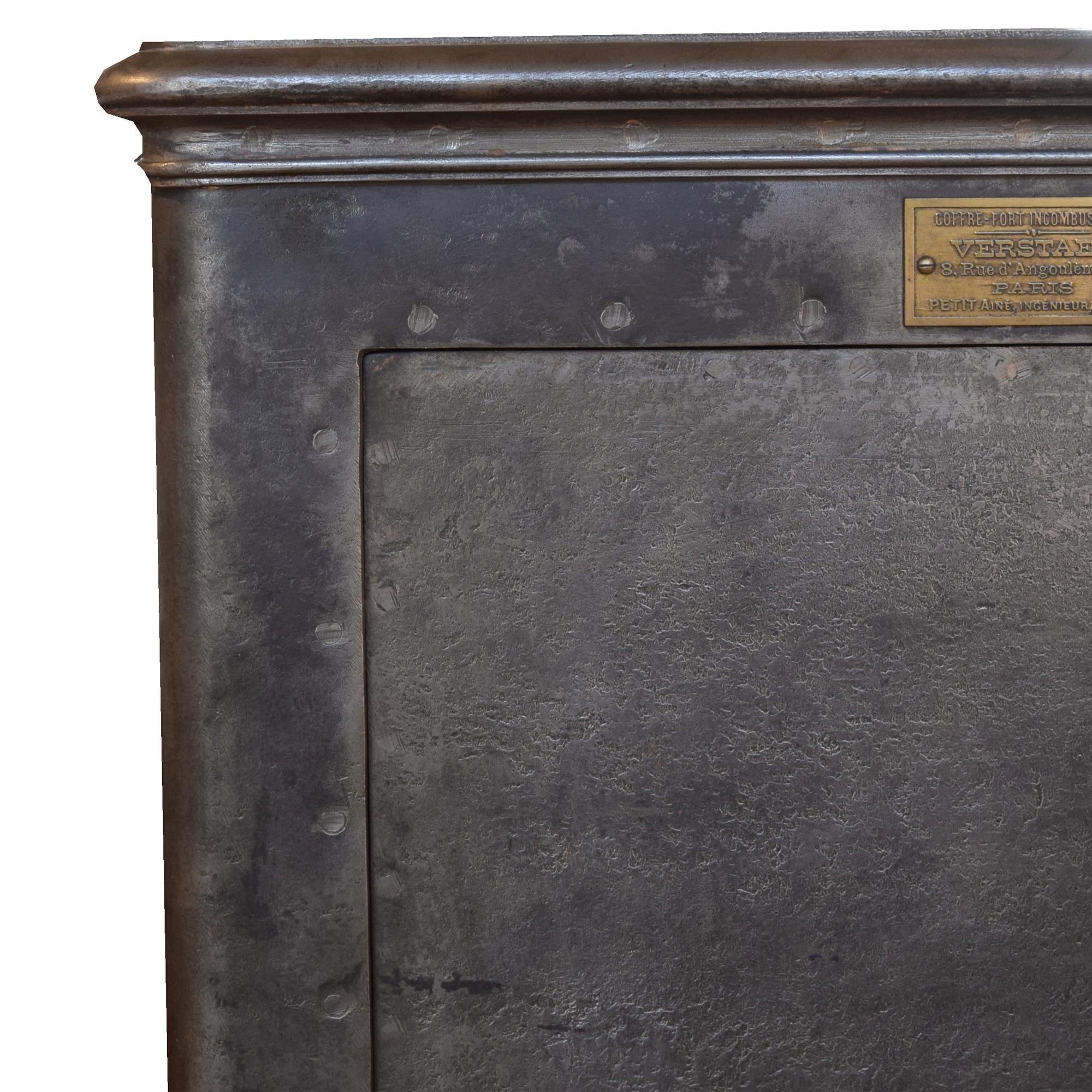 A Verstaen Cast Iron Safe 23.5" W x 22" D x 47.25" H — France, Circa 1900