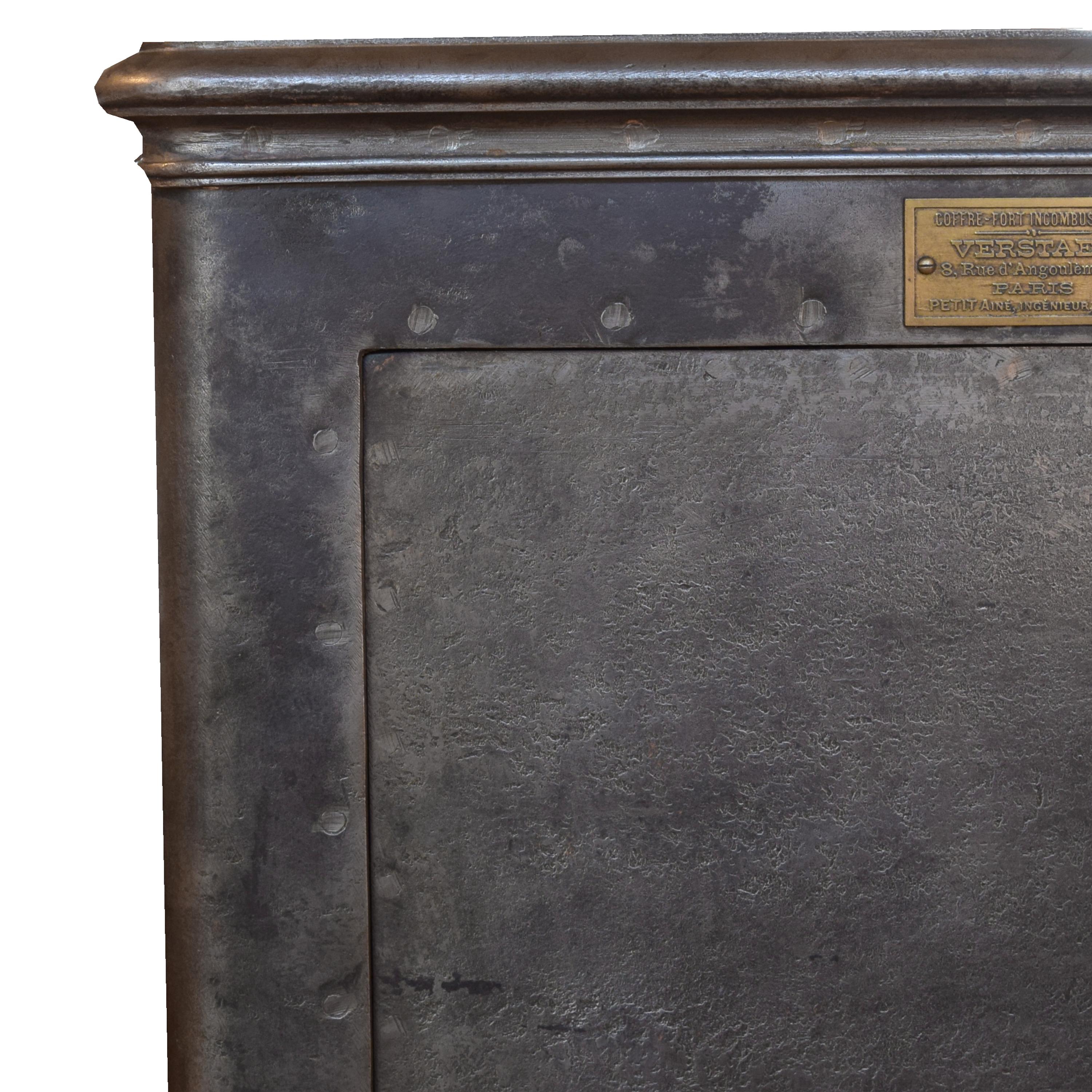 A Verstaen Cast Iron Safe 23.5" W x 22" D x 47.25" H — France, Circa 1900