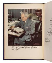 TRUMAN, Harry S. (1884-1972). HILLMAN, William. Mr. President . New York: Farrar, Straus and Young, [1952].