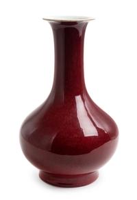 A Langyao -Type Red Glazed Porcelain Vase Height 12 3/4 inches. — 18TH/19TH CENTURY