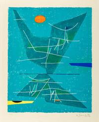A Group of Four Prints ( Estacade, Plage et Baigneuse Fleur; Mer-Espace-Reflect ; Heure Meridienne ; and Jardin Marine )