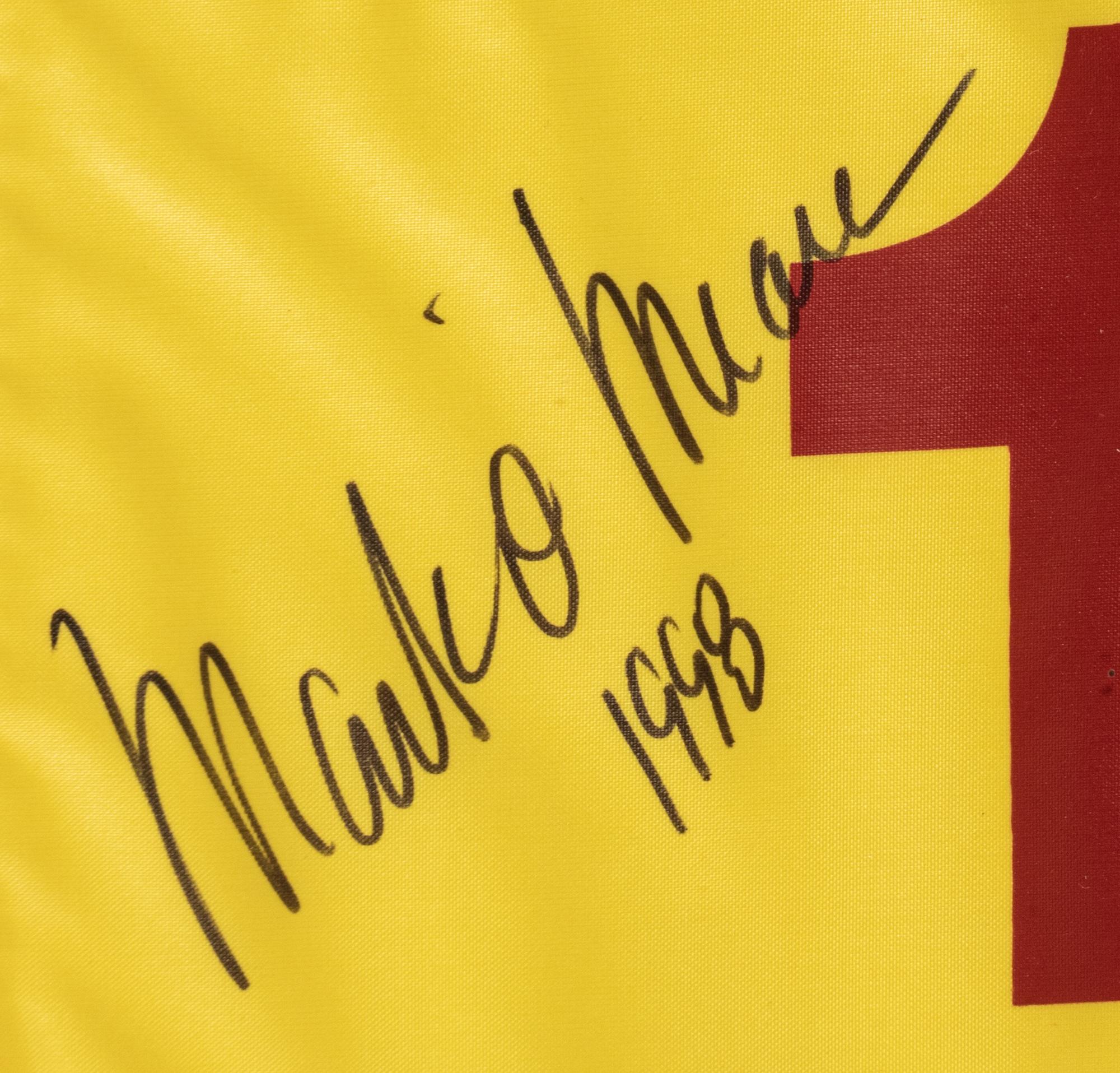 A Group of 4 1998 Golf Majors Signed Autograph Flags,