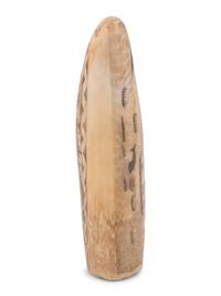 A Scrimshaw Tooth with Whaling Scene