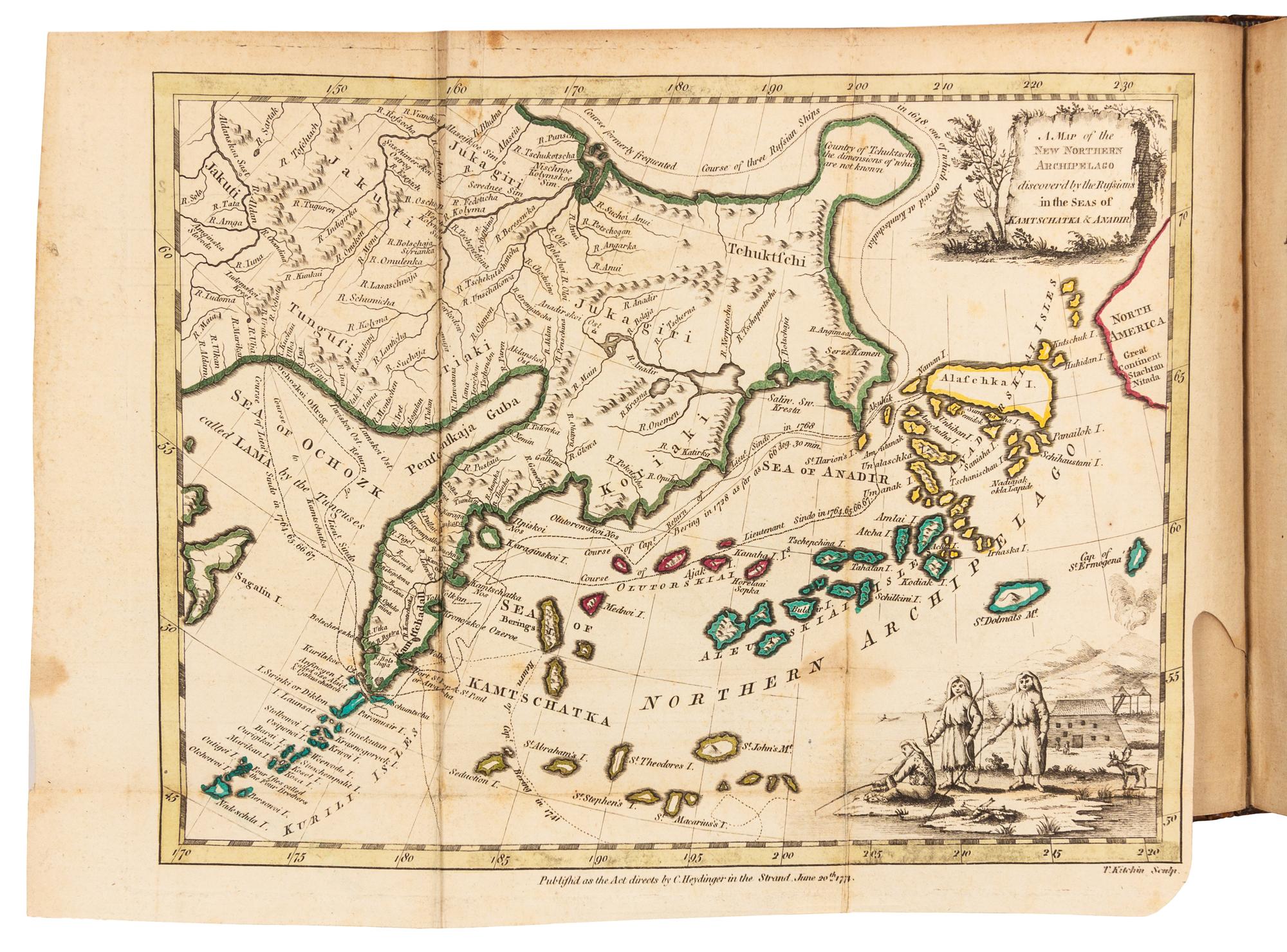 STAEHLIN VON STORCKSBURG, Jakob (1709-1785). An Account of the New Northern Archipelago... London, 1774. FIRST EDITION IN ENGLISH.