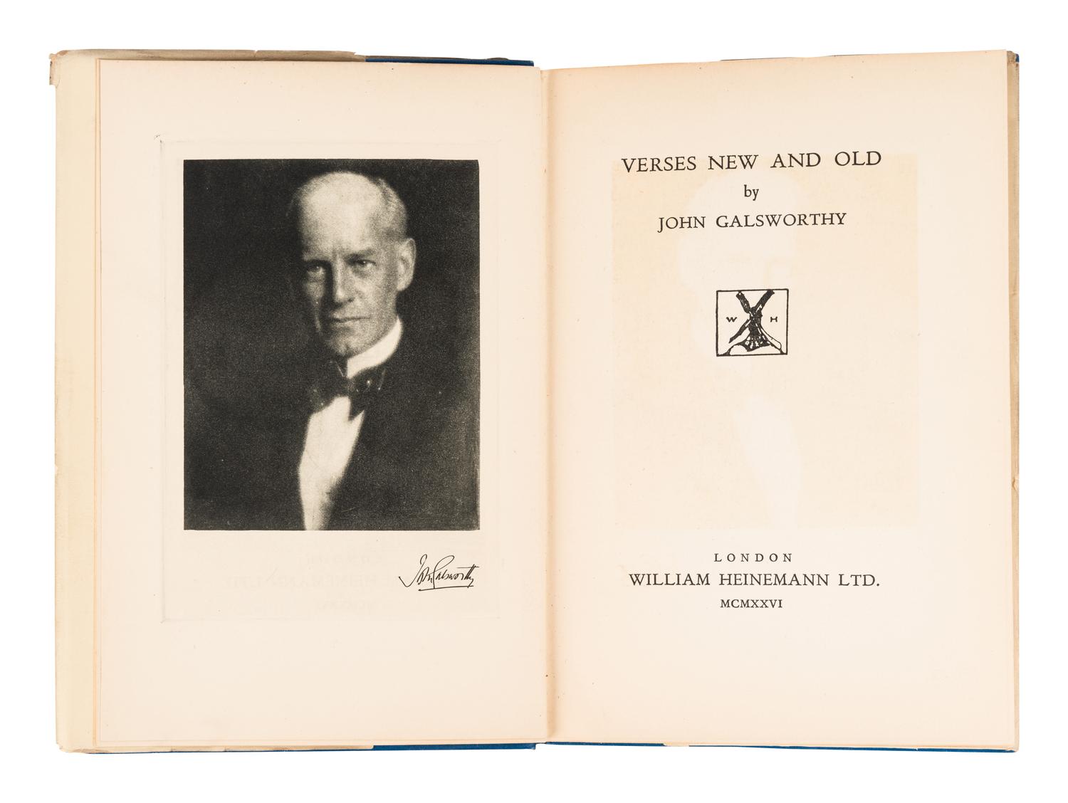 [LITERATURE -- ENGLISH]. A group of 8 works by John Galsworthy and D.H. Lawrence, comprising: