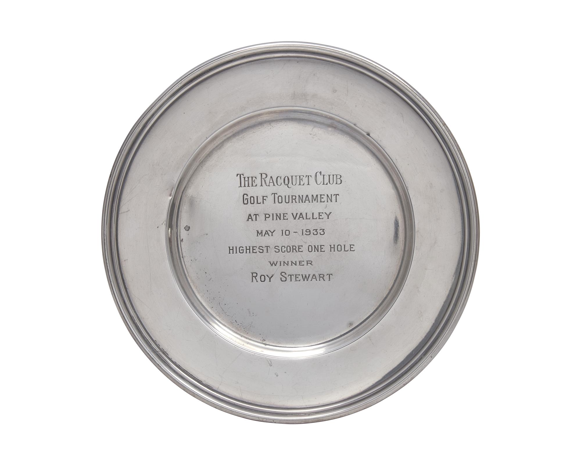 An Assembled Collection of American Silver Trophy Chargers and Trophy Cups