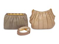 Three Judith Leiber Items: One Belt, Two Bags, 1980s