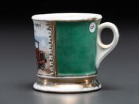 A Tow Truck Operator's Porcelain Occupational Shaving Mug