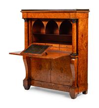 A French Burled Walnut Secretaire a Abattant — 19TH CENTURY