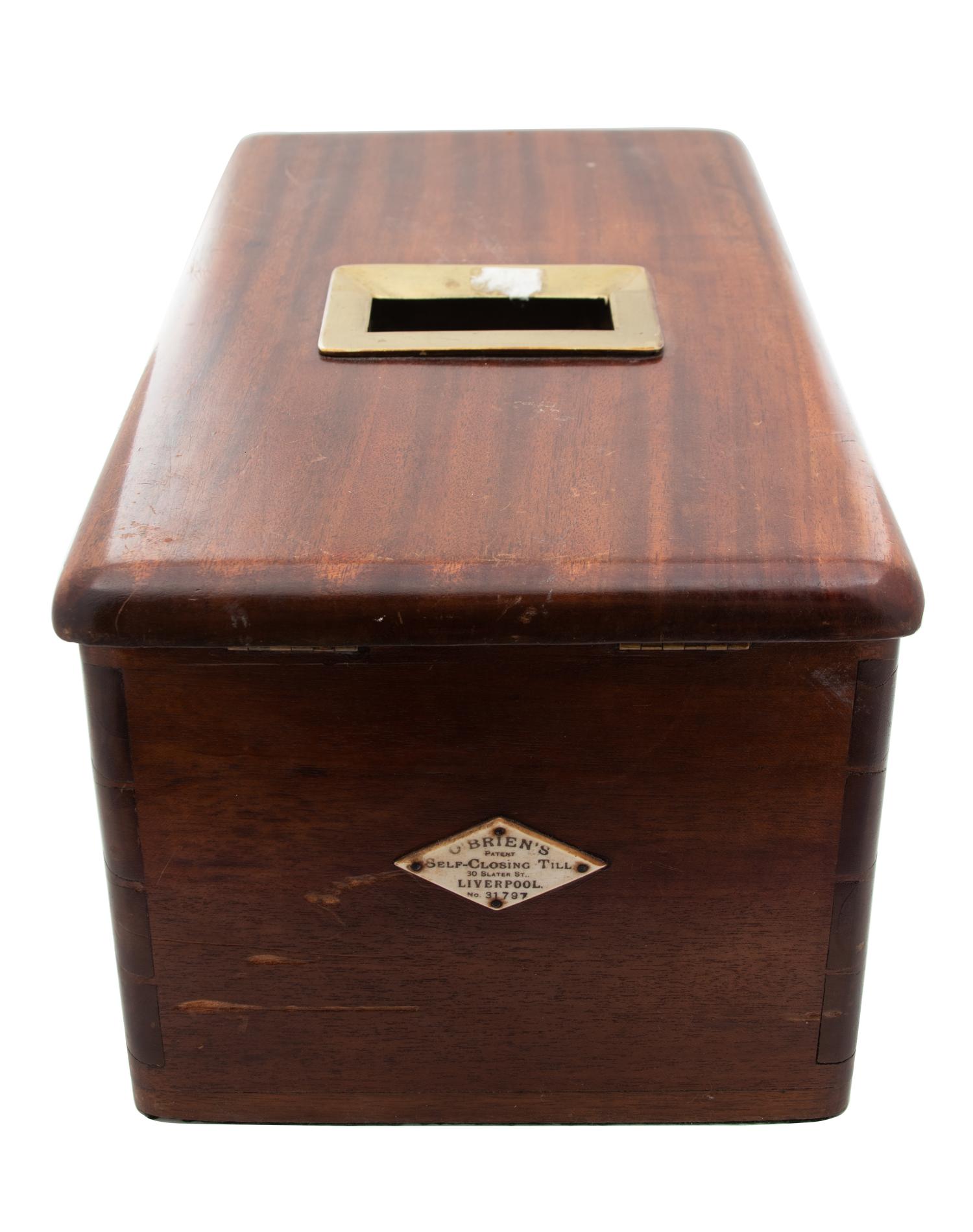 An English Mahogany Ballot Box