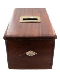 An English Mahogany Ballot Box