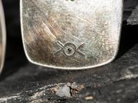 Silver Cuff Bracelet AND Post Earrings