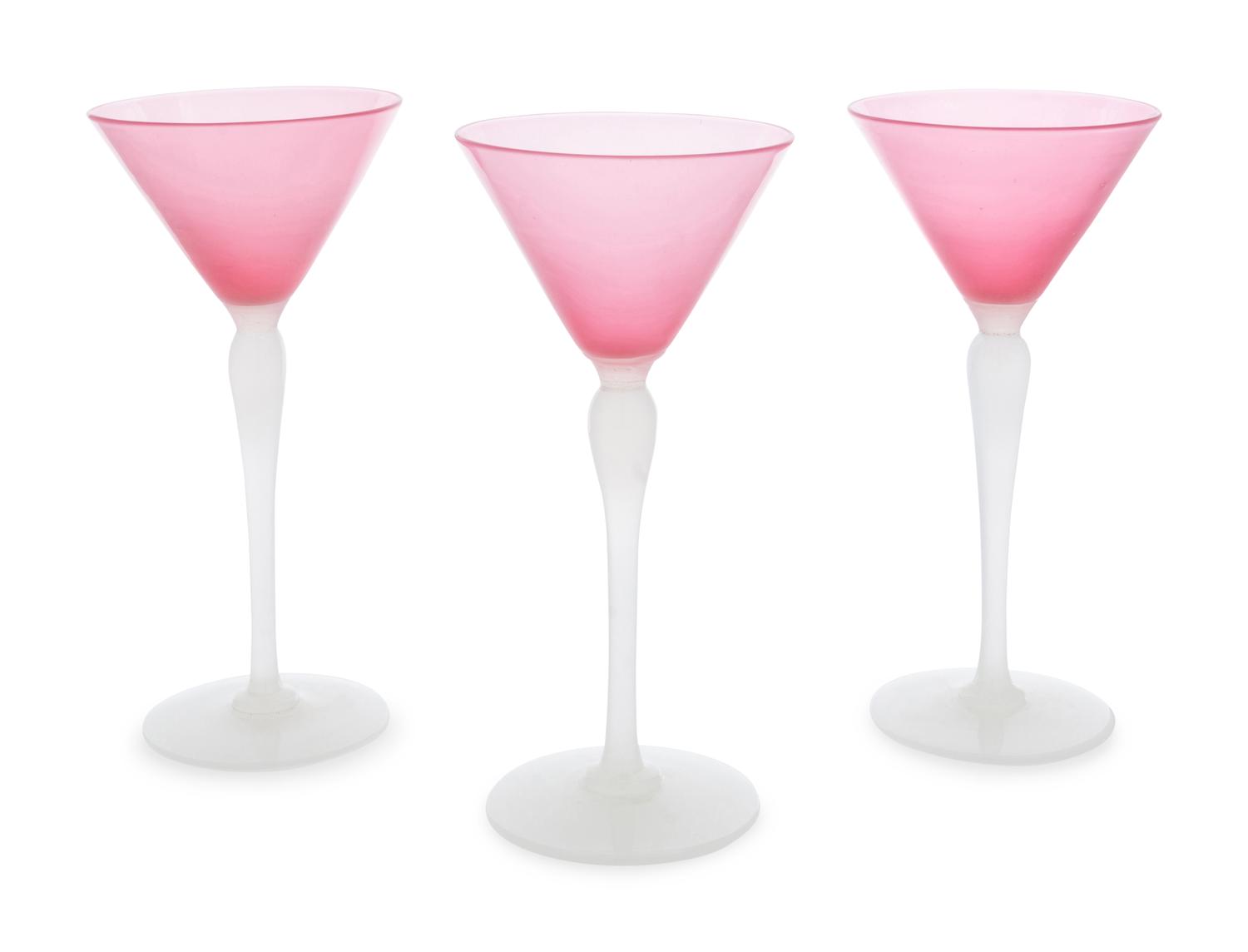 A Set of Ten Stevens and Williams Glass Stemware