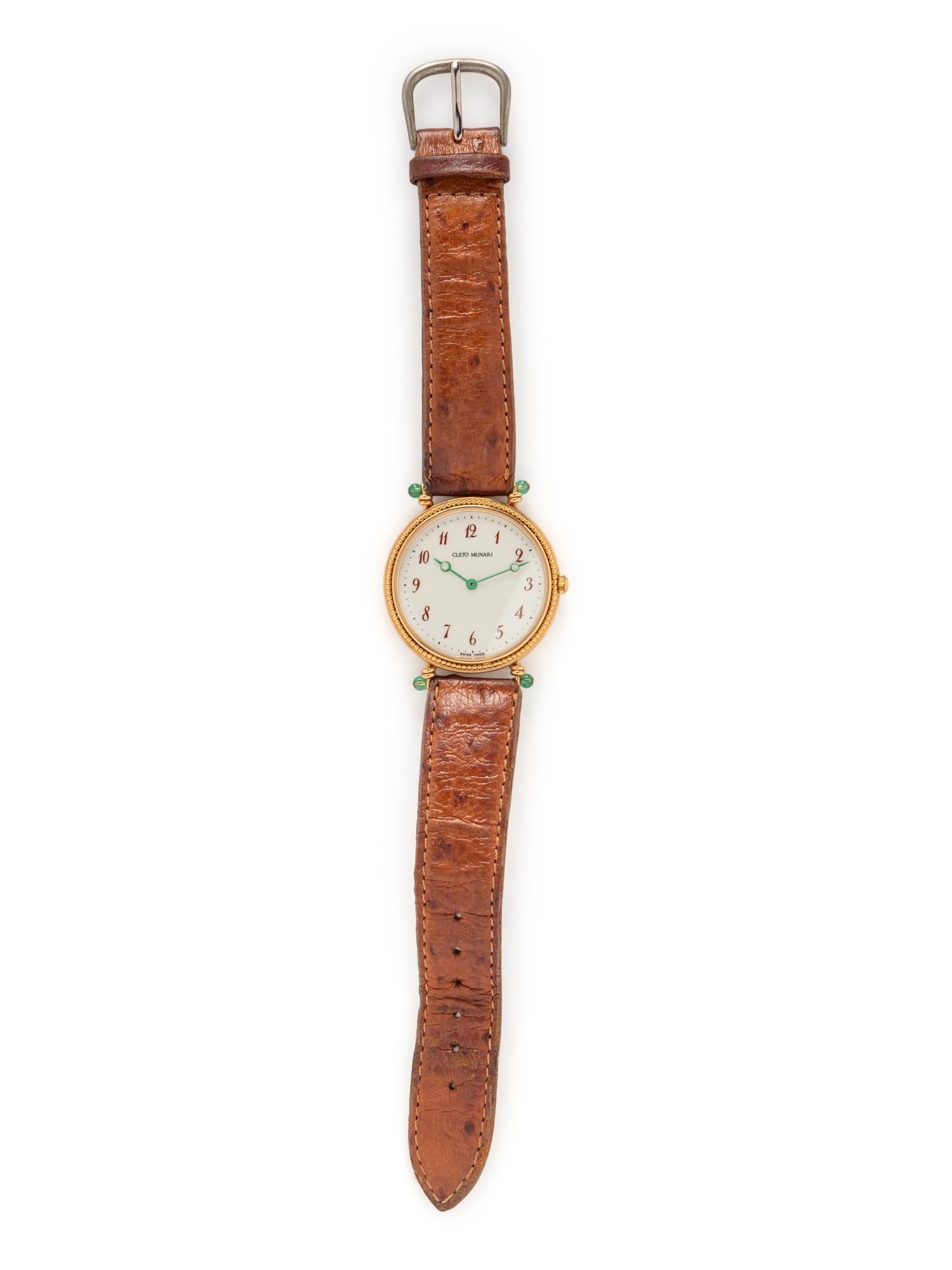 MICHAEL GRAVES FOR CLETO MUNARI, YELLOW GOLD WATCH