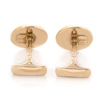 MOTHER-OF-PEARL AND DIAMOND CUFFLINKS