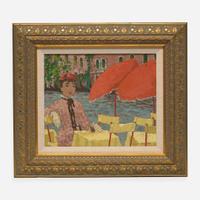 Suzanne Eisendieck (French, 1908-1998) Seated Woman in Pink