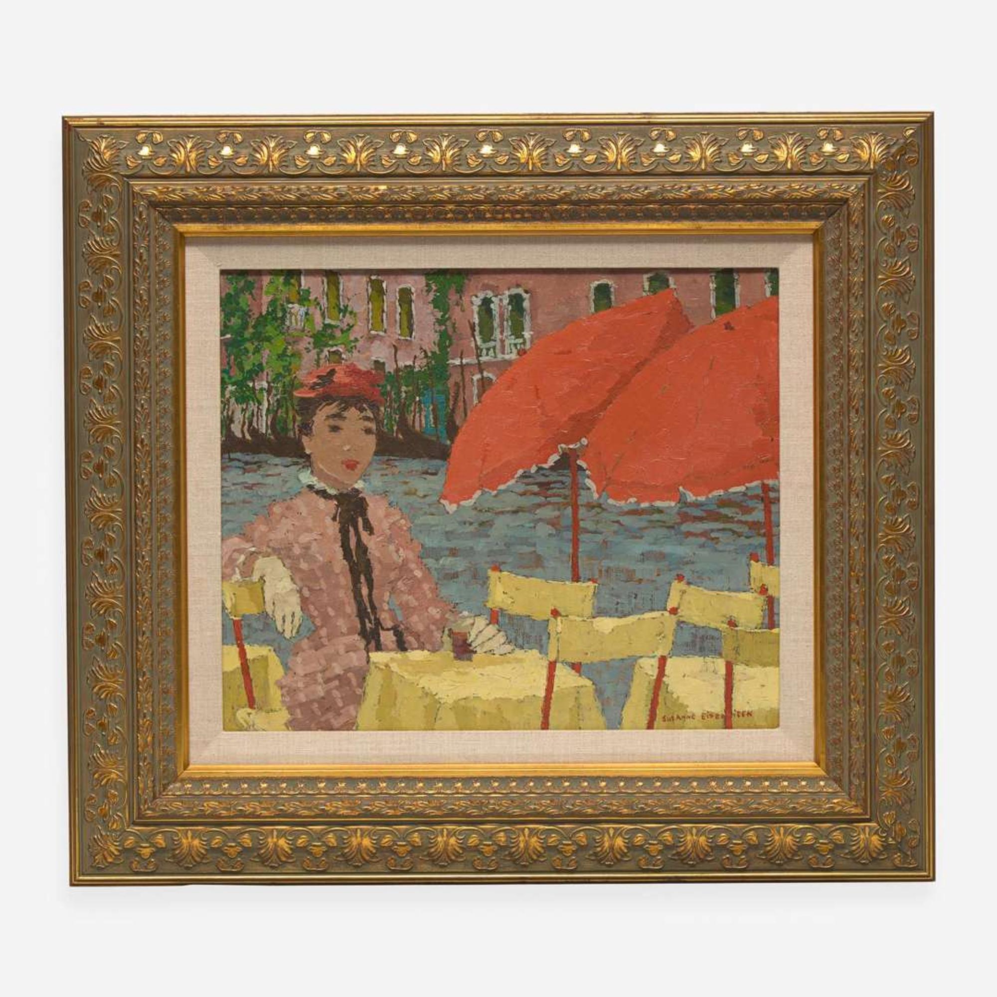 Suzanne Eisendieck (French, 1908-1998) Seated Woman in Pink