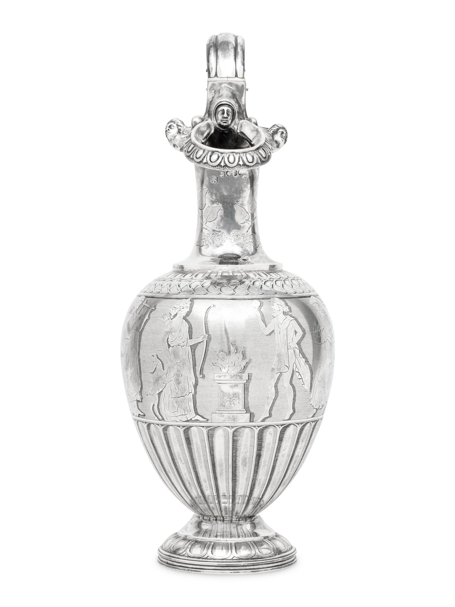 A Victorian Silver Ewer