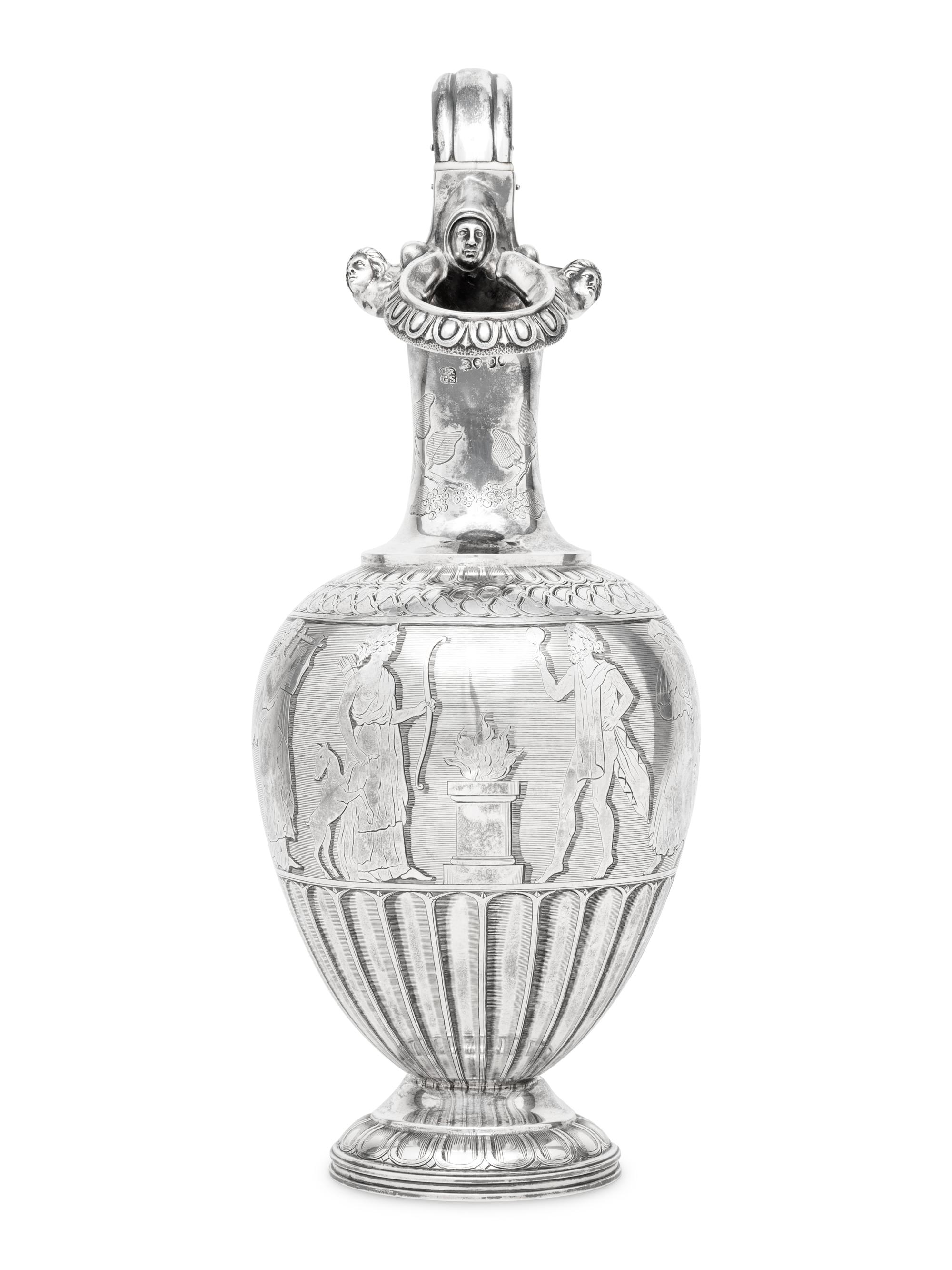 A Victorian Silver Ewer