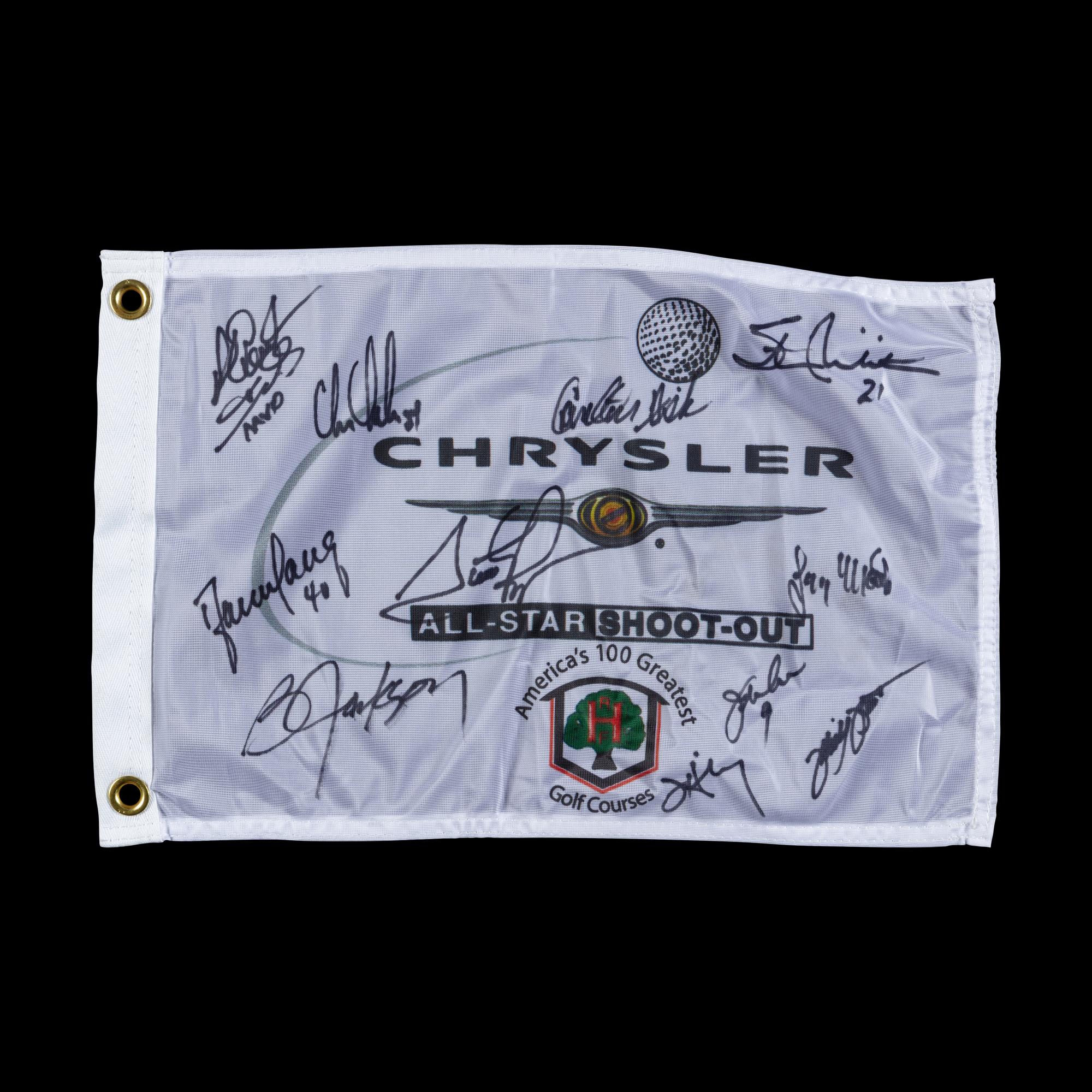 A Collection of 2005 Chrysler Golf Shootout Signed Autograph Items Featuring Chicago Hall of Famers and Legends Including Scottie Pippen and Bo Jackson