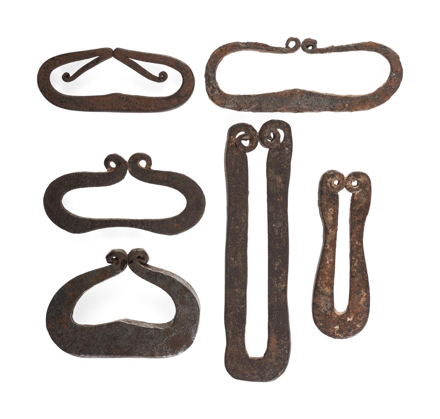 Wrought Iron Strike-a-Lights, Group of Six