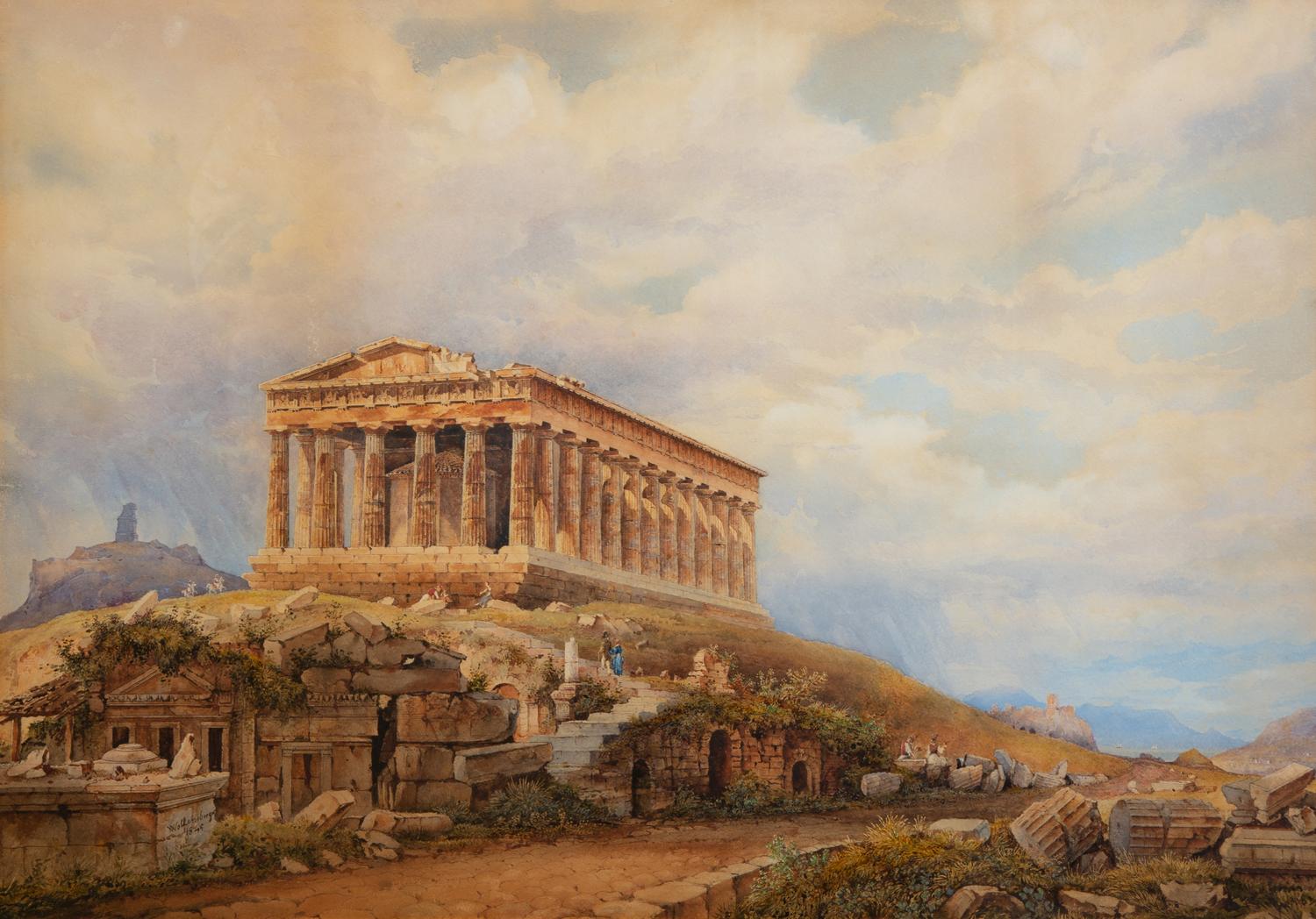 Two Works; Acropolis and Temple of Zeus