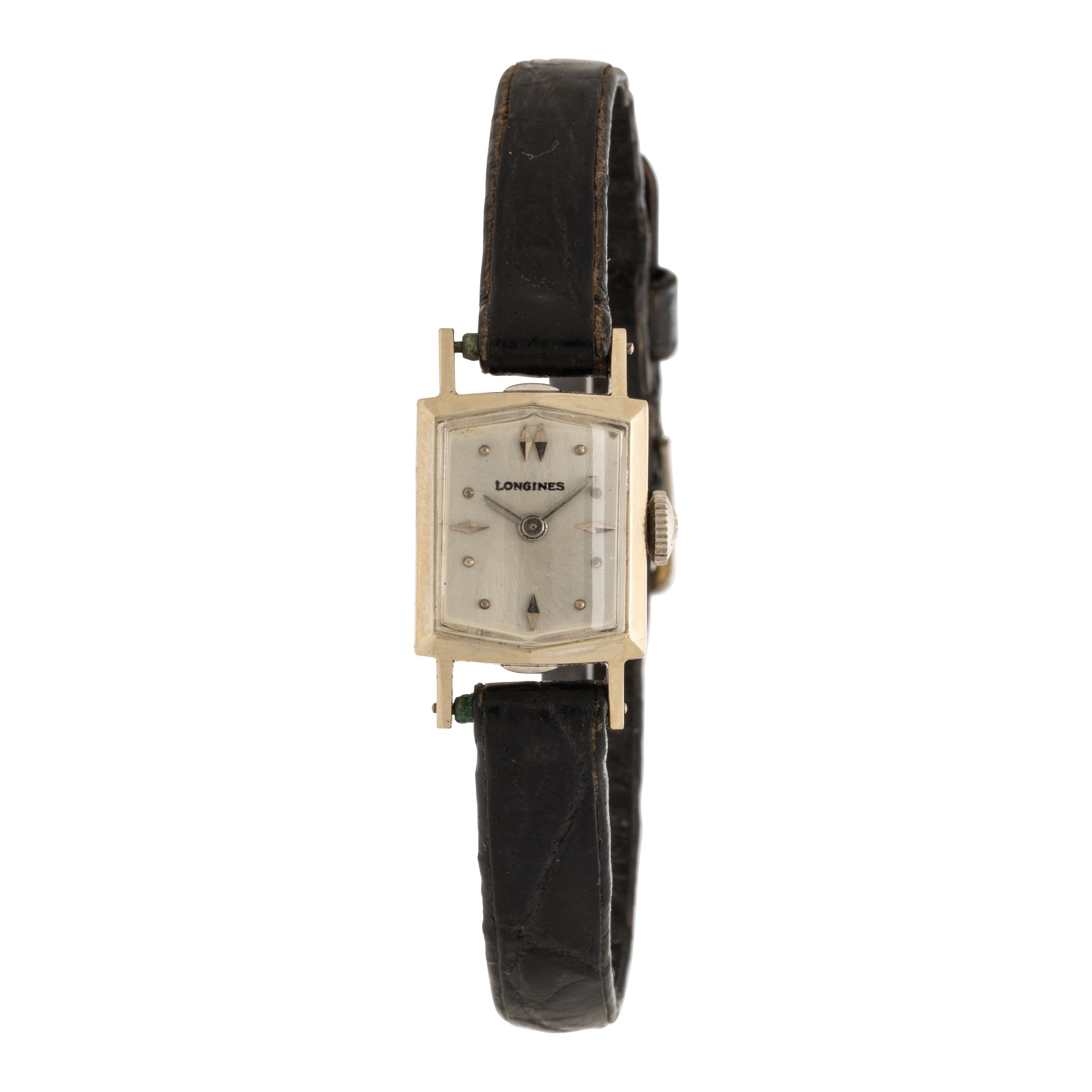 Longines, 14K White Gold Watch
