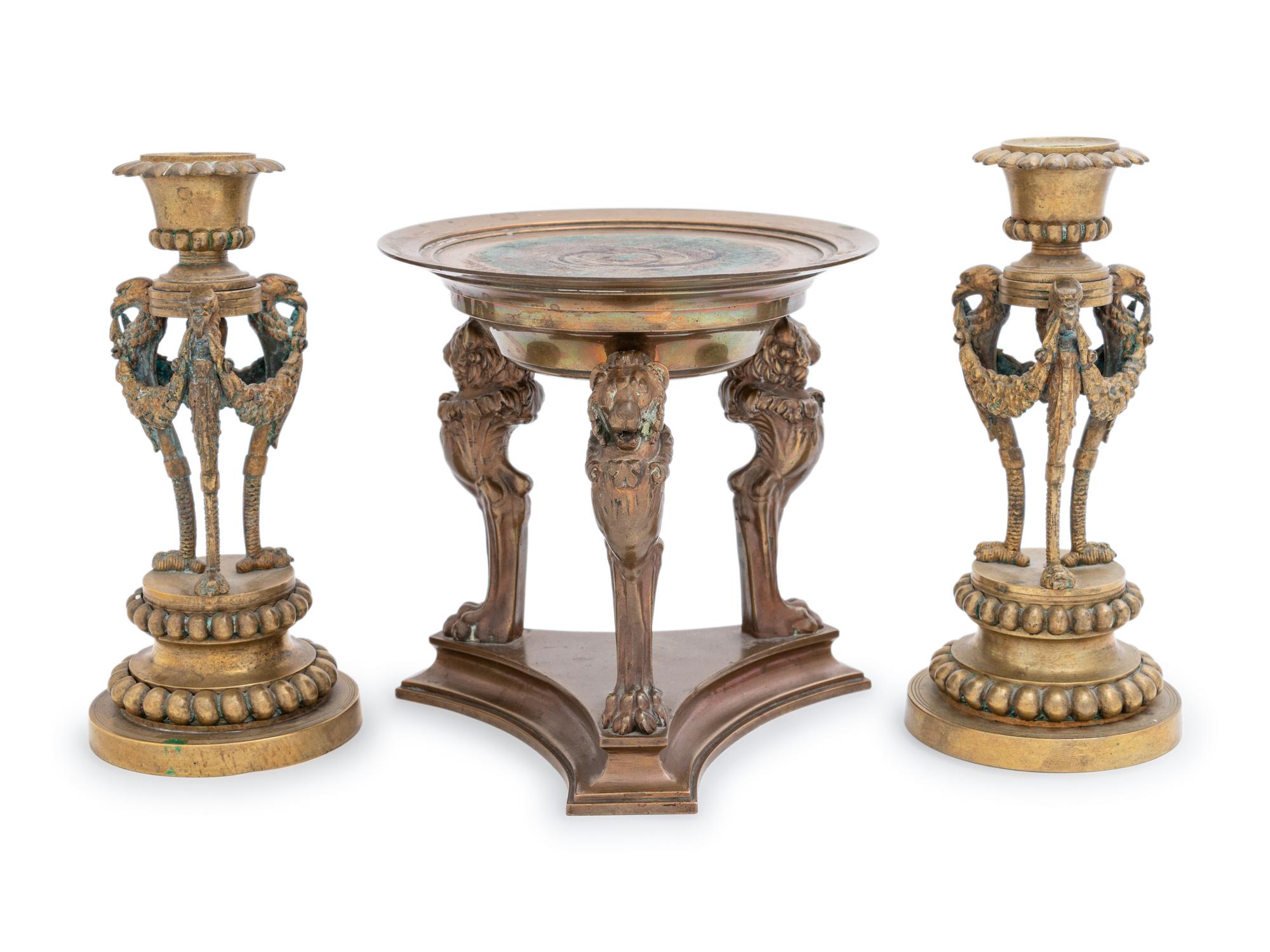 Three Continental Bronze Articles