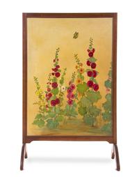 An American Painted Floor Screen, EDNA HARTMAN, Height 60 1/4 inches. — EDNA HARTMAN,