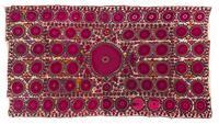 A Ura Tube Suzani Embroidery 14 feet 8 1/2 inches x 8 feet 11 5/8 inches. — EARLY 20TH CENTURY