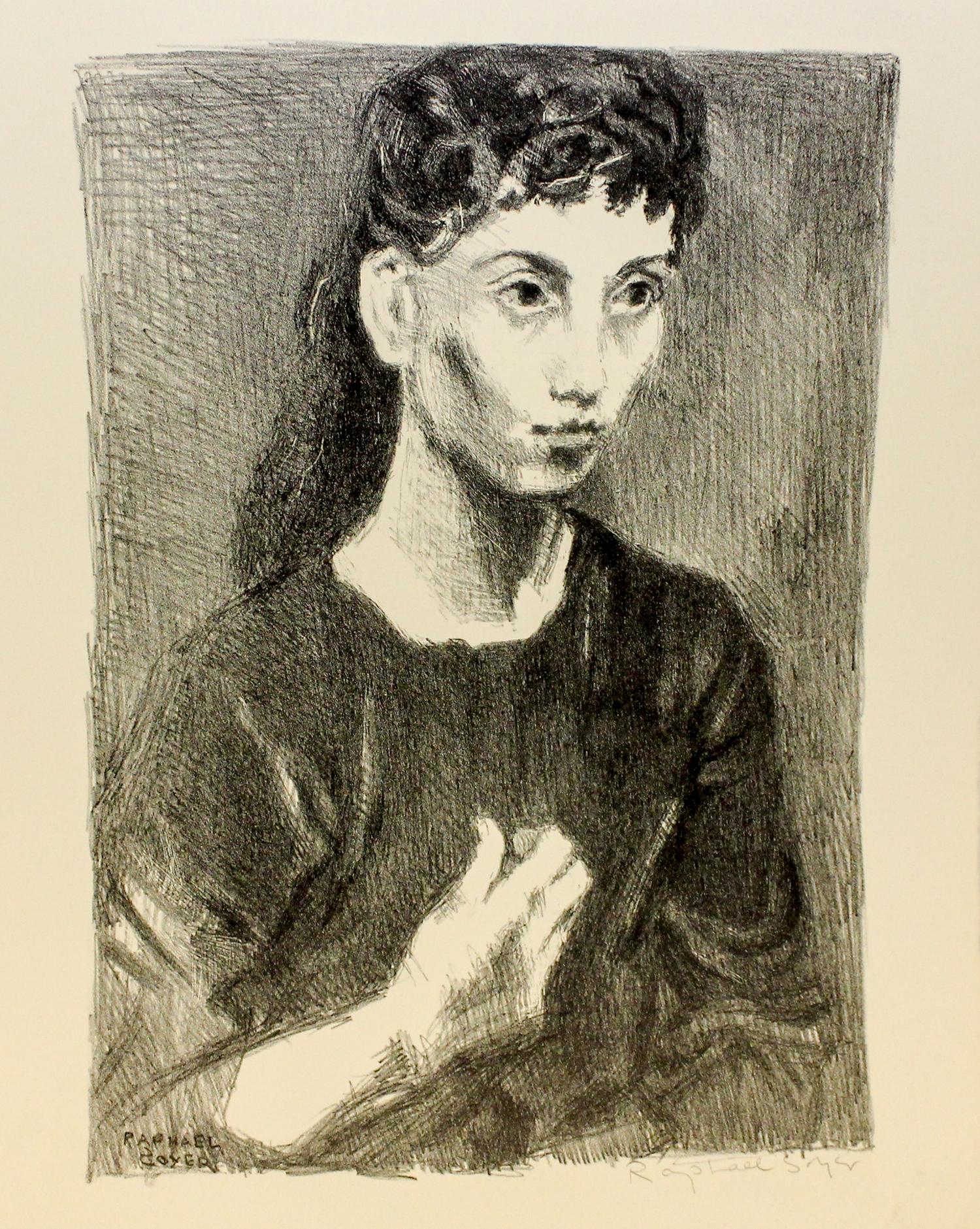 Raphael Soyer, (American, 1899-1987), Young Girl