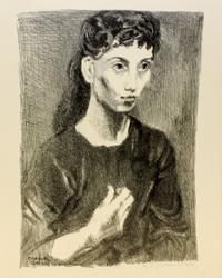 Raphael Soyer, (American, 1899-1987), Young Girl