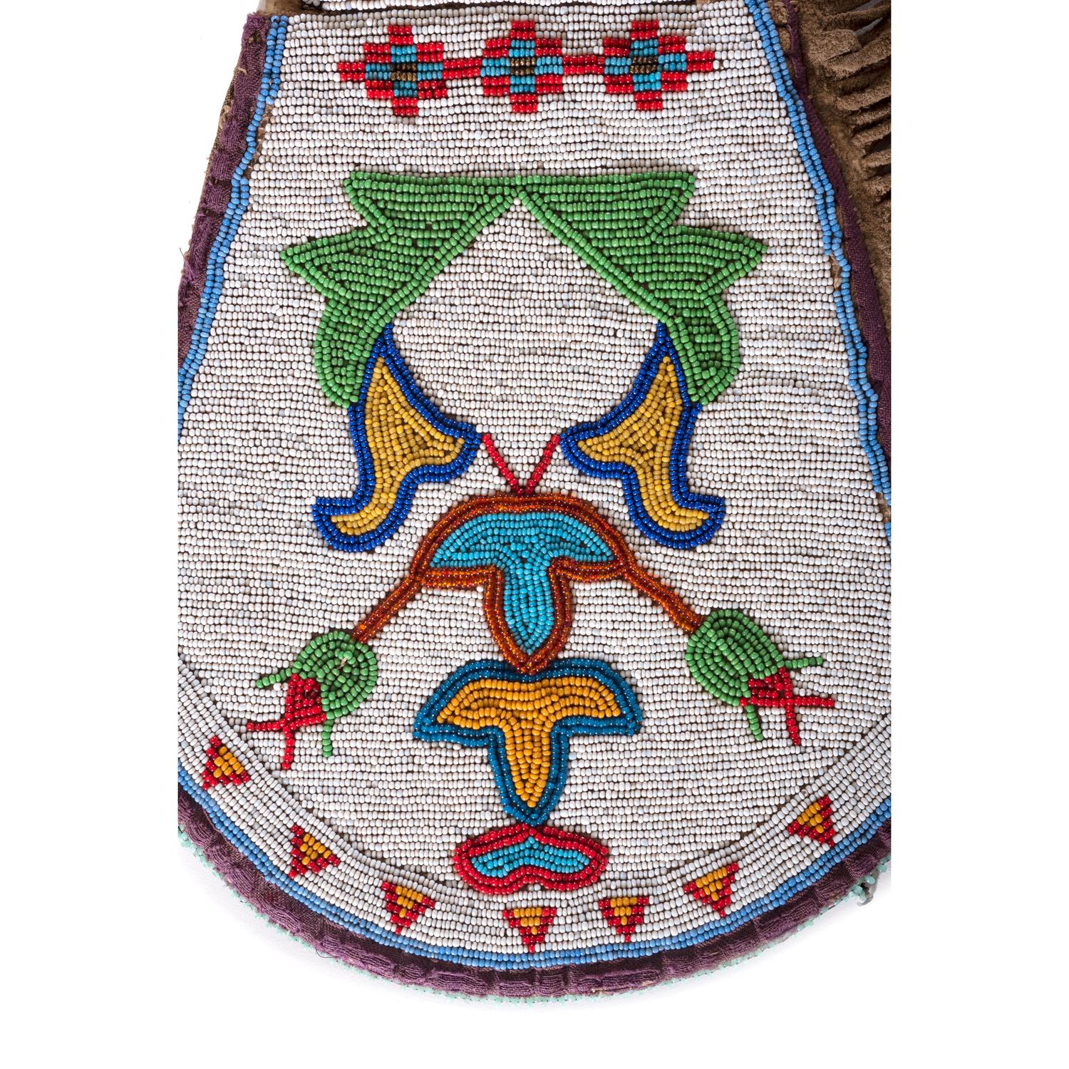 Blackfeet Beaded Hide Gauntlets