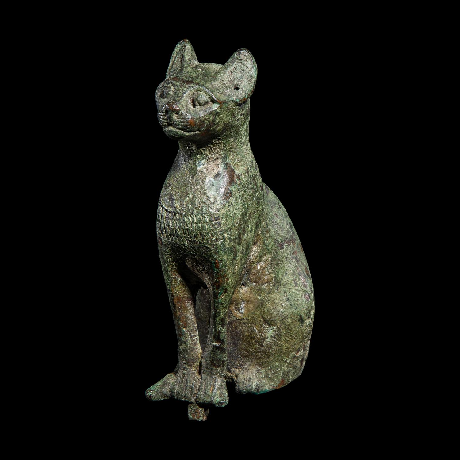 An Egyptian Bronze Cat