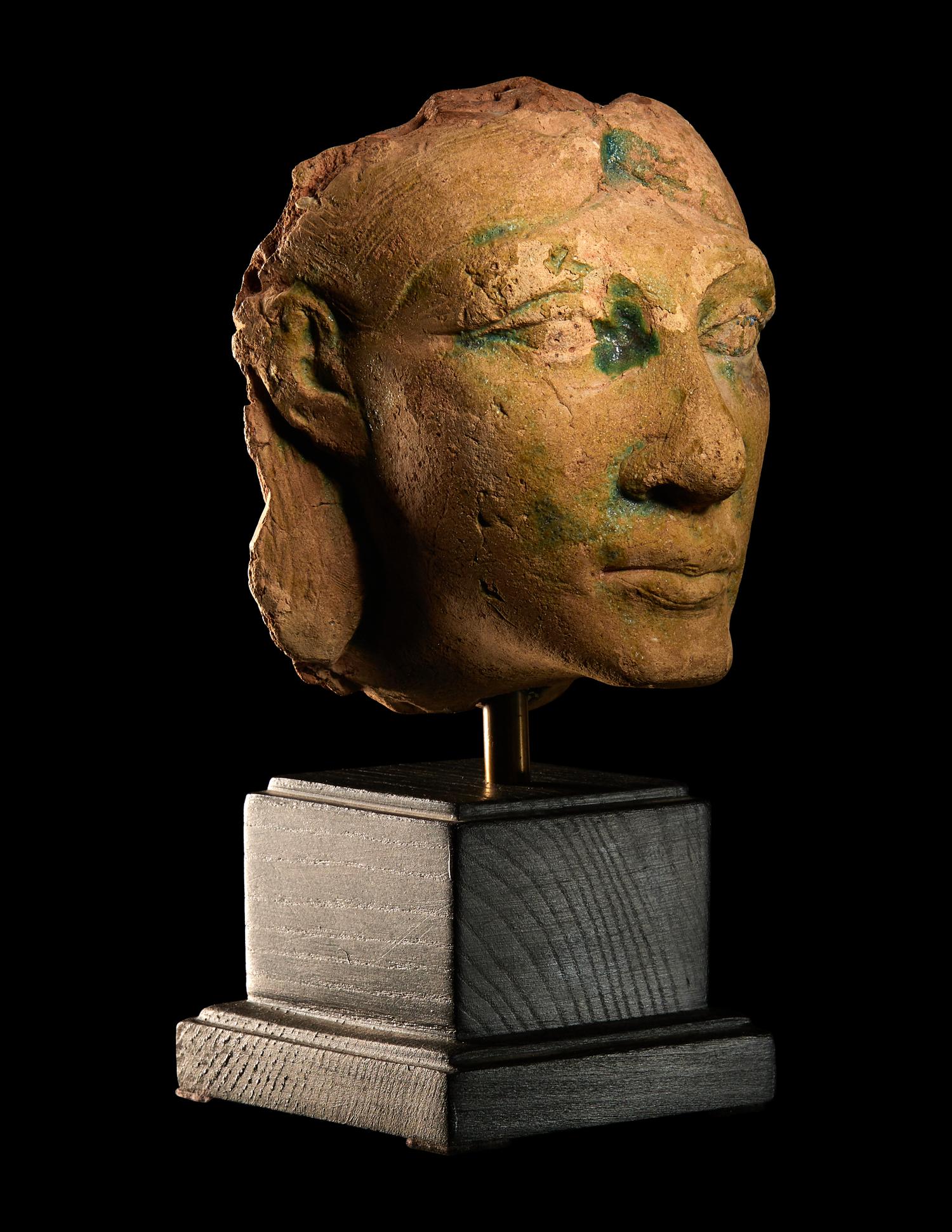 A Phoenician Faience Head