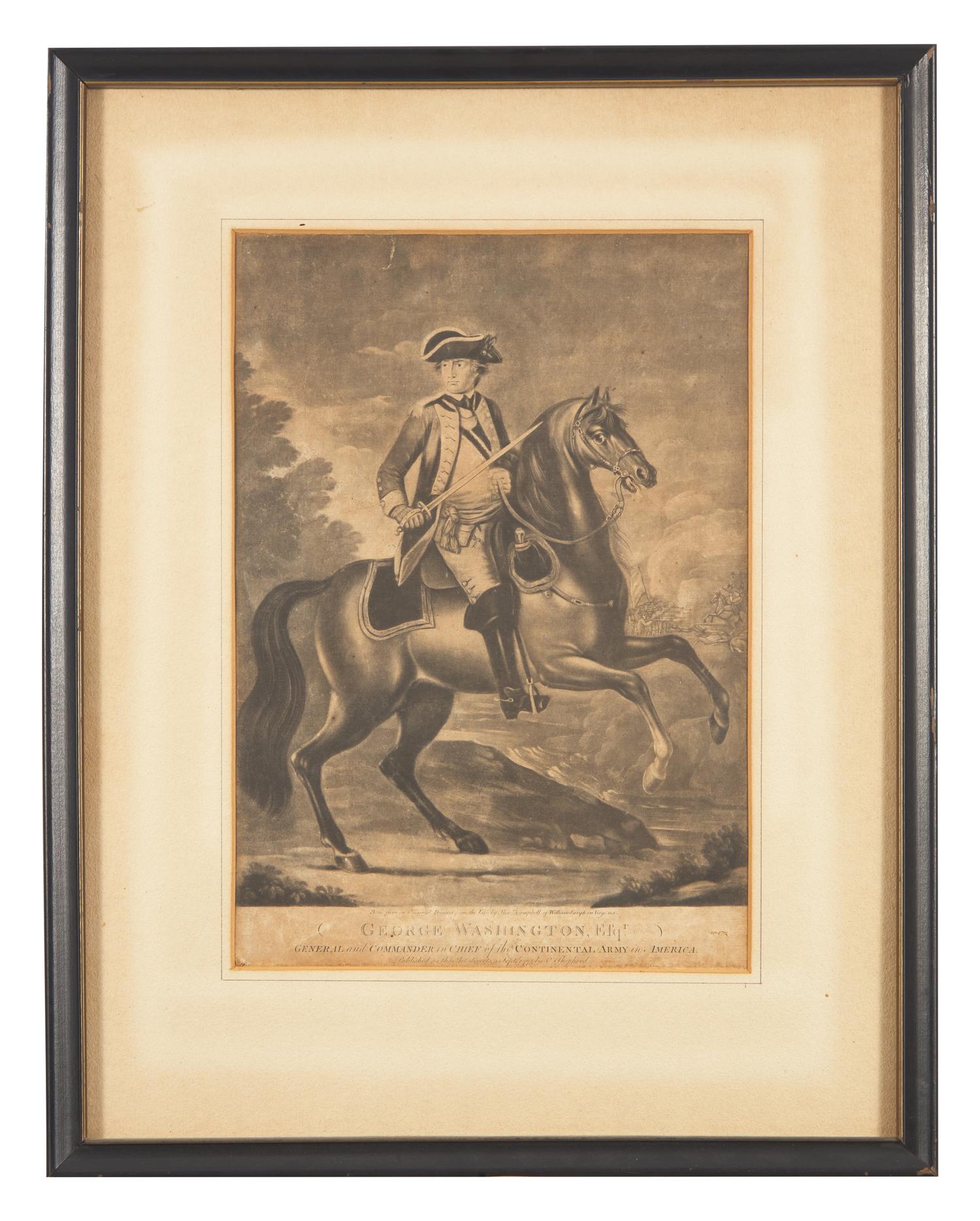 [Presidential] George Washington, Esqr. General and Commander in Chief of the Continental Army in America