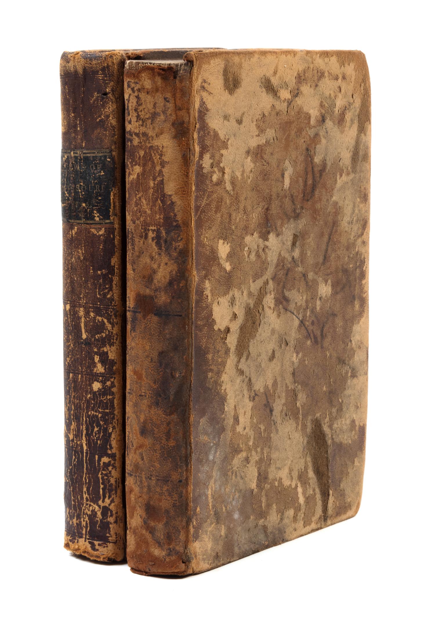 MISSOURI. Laws of the State of Missouri, Revised and Digested by Authority of the General Assembly, with an Appendix. St. Louis, 1825.