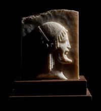 A Neoclassical Marble Relief Fragment with Janus