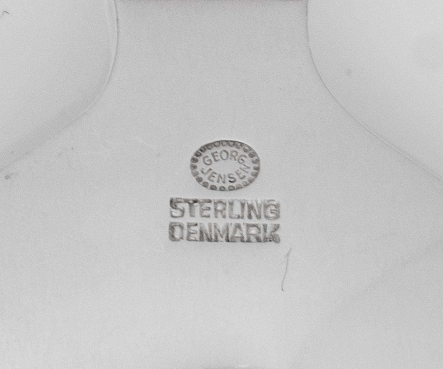 A Georg Jensen Parallel Silver Flatware Service