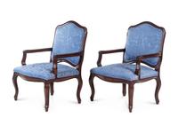 A Pair of Louis XV Style Fauteuils