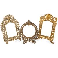 Five Victorian Cast Metal Mirrors
